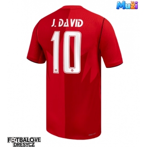 Kanada Jonathan David #10 Domácí Dres MS 2026 Krátký Rukáv Kanada Jonathan David #10 Domácí Dres MS 2026 Krátký Rukáv